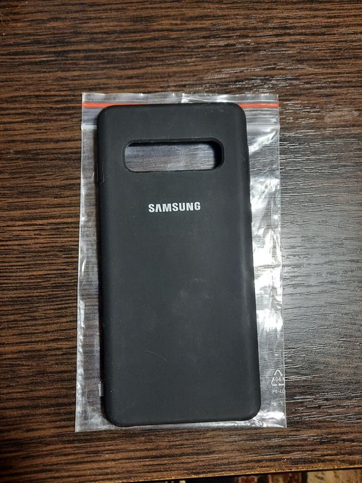 Чехол для телефона Samsung Galaxy S10 черный силиконовый Самсунг S10