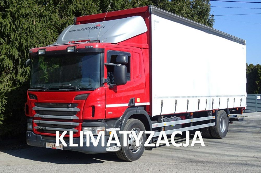 Scania P250 Euro 6 sypialna, firanka 18pal, winda, sprowadzony  Scania P250 Euro6 sypialna firanka cen. smarowanie winda Nowe plandeki