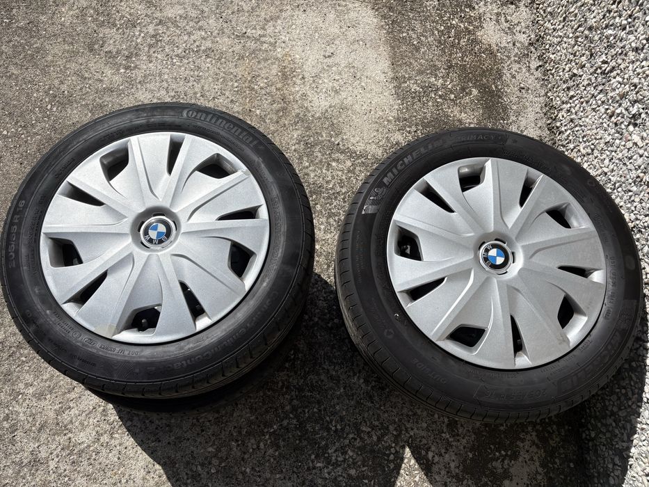 Jantes 16" BMW (F40) + Pneus Michelin/Continental Semi-Novos (205/55 R16)