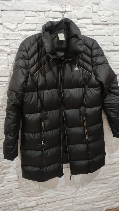 Kurtka płaszcz zimowy czarny Adidas L 40