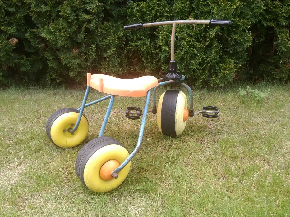stary rowerek PRL dziecięcy trójkołowy Polska OMEGA rower retro azak