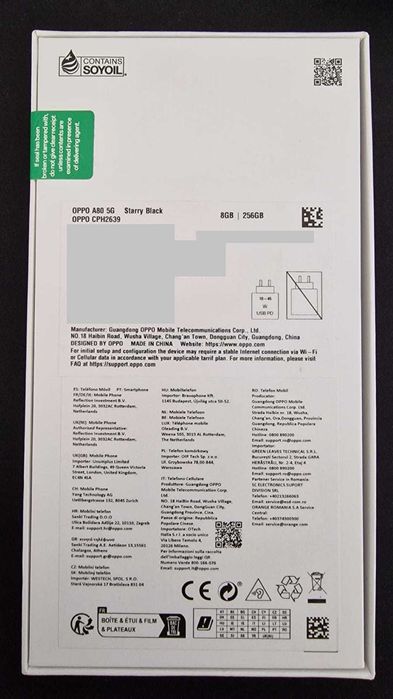 OPPO A80 5G 8GB RAM 256GB Novo Selado