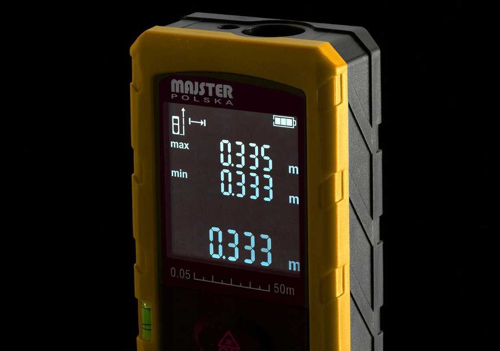 DALMIERZ Laserowy Miernik Odległości Cyfrowy 50m Poziomica (GRATIS)