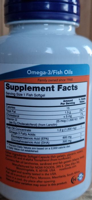 Ultra omega-3 z witaminą D 90 kapsułek
