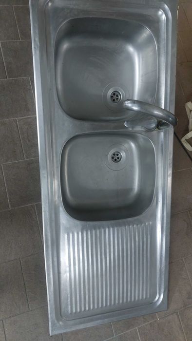 lava loiça duplo com escorredor teka