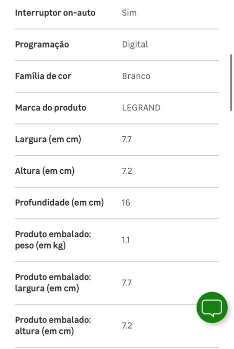 Relógio Timer legrand