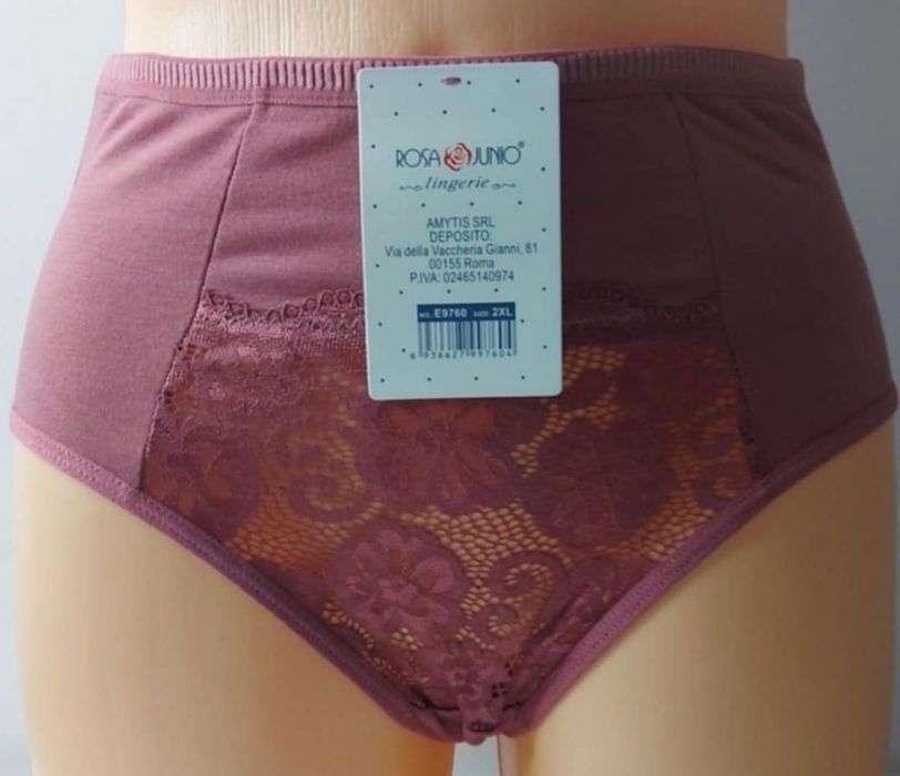 5szt Majtki Damskie 4XL Wysoki Stan