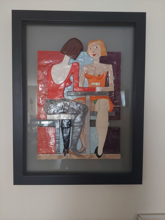 Quadro em Cerâmica de Artista Plástico e Médico Ortopedista – Obra Úni