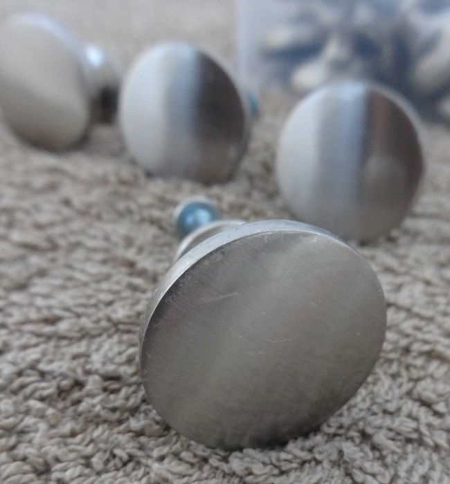 Puxadores para Móvel em Aço Cinza 3cm