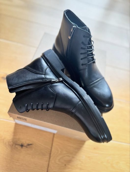 Eleganckie skórzane buty botki trzewiki męskie r. 41 Bytom Nowe
