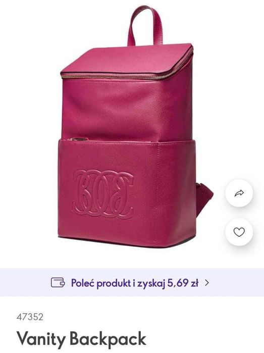 Plecak Vanity fuksja Oriflame