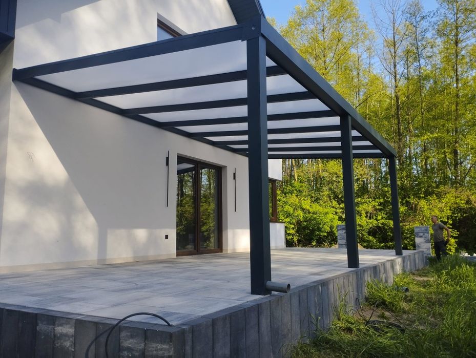 Zadaszenia tarasu. Ogrody zimowe. Wiaty garażowe.