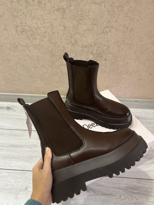 Челсі шкіряні коричневі