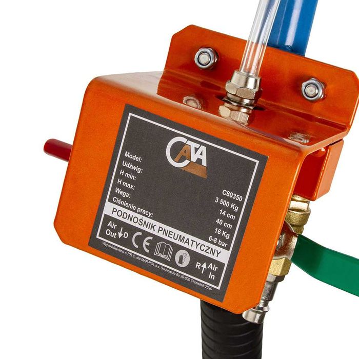 PODNOŚNIK WARSZTATOWY PNEUMATYCZNY Poduszka Bałwanek 3,5T żaba lewarek