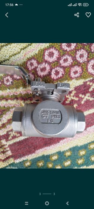 Кран шаровий Genebre 1/2 триходовий