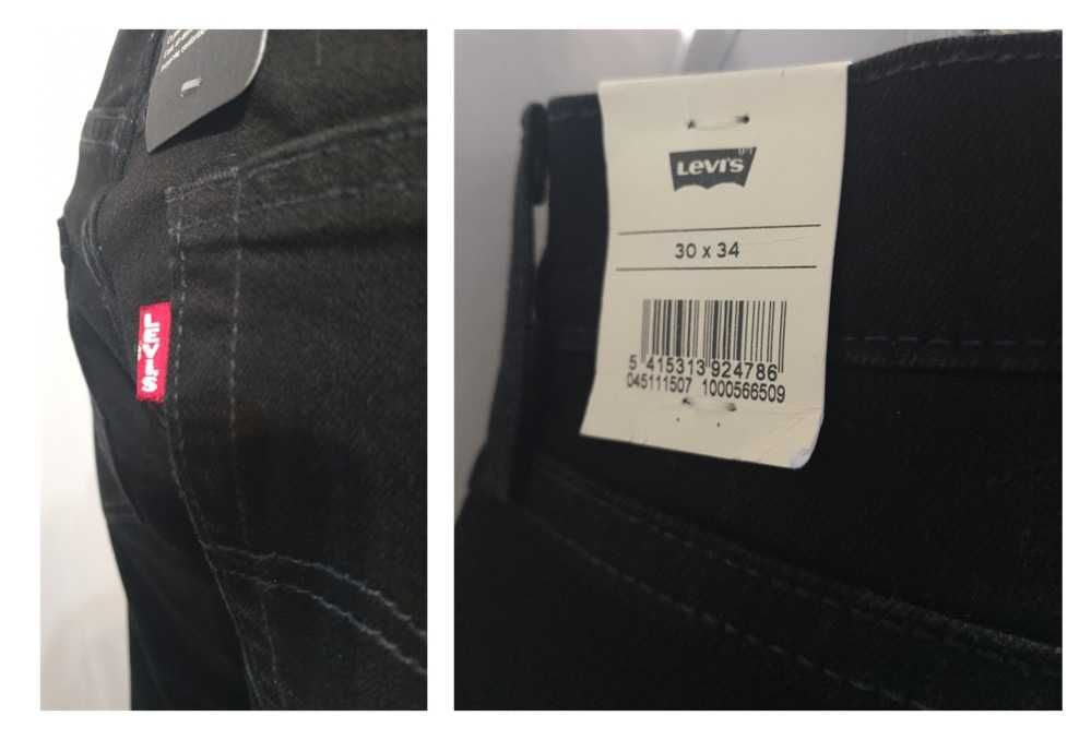 Levi'S 511 Calça ganga preta Tam 30W 34L