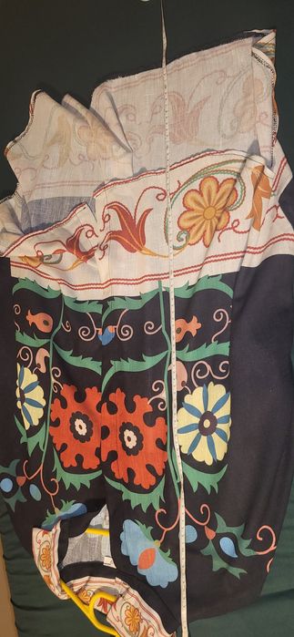 Koszula len folk, boho, hippie, Lniana koszula folk