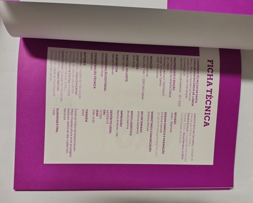 Cadernos técnicos da Santa Casa da Misericórdia de Lisboa - Edição Esp