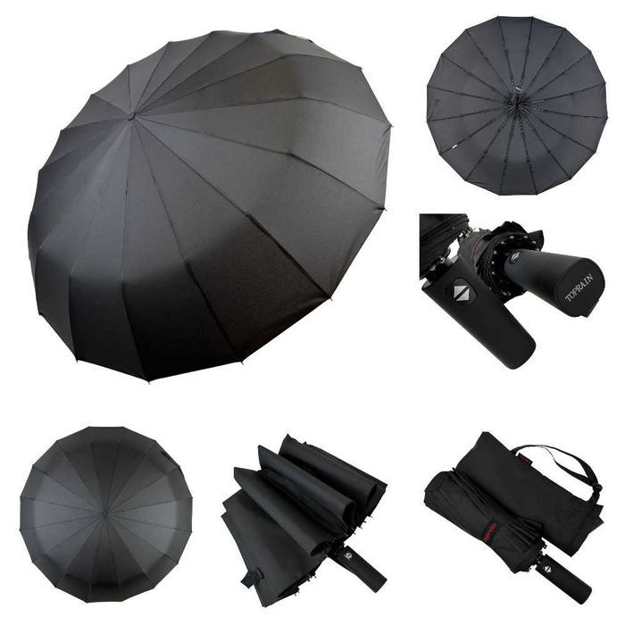 Зонт Toprain 16спиц автомат антивітер  карбон парасоля