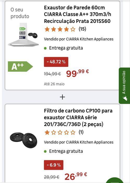 Exaustor ciarra como novo