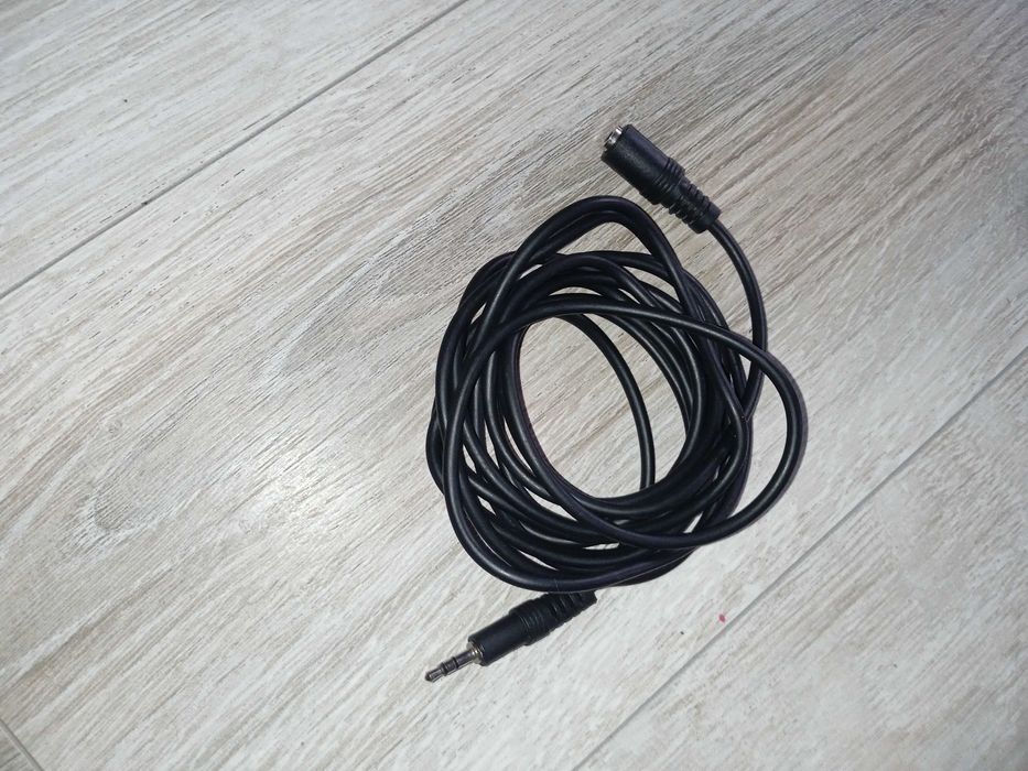 Аудіо кабель 3.5мм стерео міні джек папа-мама 3м