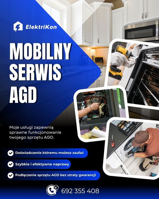 Serwis AGD i urządzeń gastronomicznych - Pralki, płyty grzewcze, zmywarki itp.