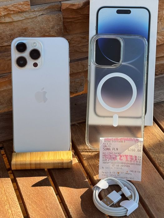iPhone 14 Pro Max 128GB | Bateria 100% | Stan Bardzo Dobry | Paragon + Ładowarka + Etui