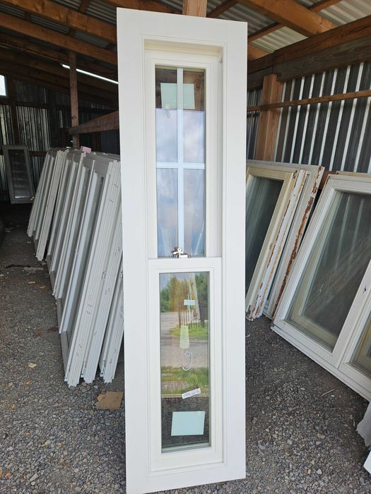 NOWE OKNO Angielskie SASH Drewniane Sosnowe 54x202cm Białe