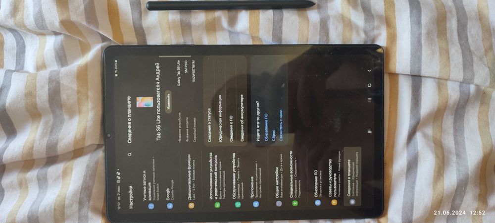продам пданшет samsung galaxy Tab S6 lite SM-P613