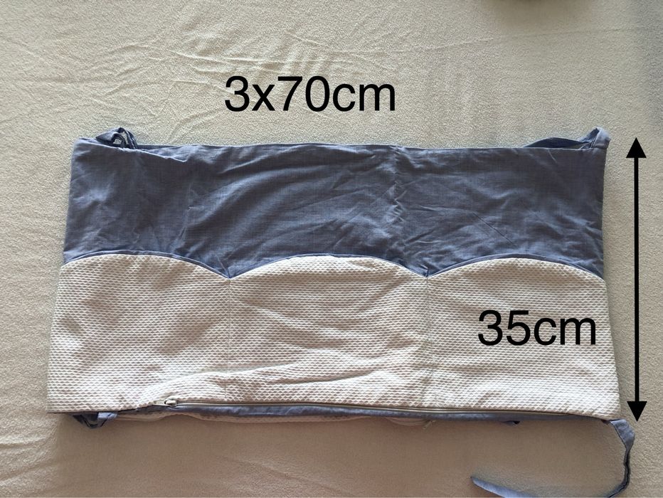 Lençois e protetor para cama de grades/berço