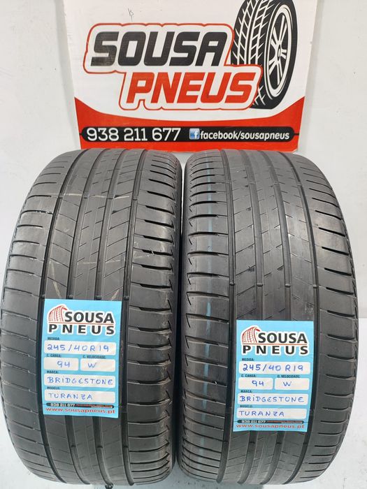 2 pneus semi novos 245-40R19 Bridgestone - Oferta dos Portes