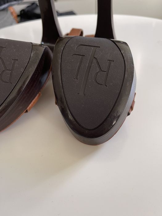 Buty Ralph Lauren sandały r. 39 nowe na obcasie skórzane