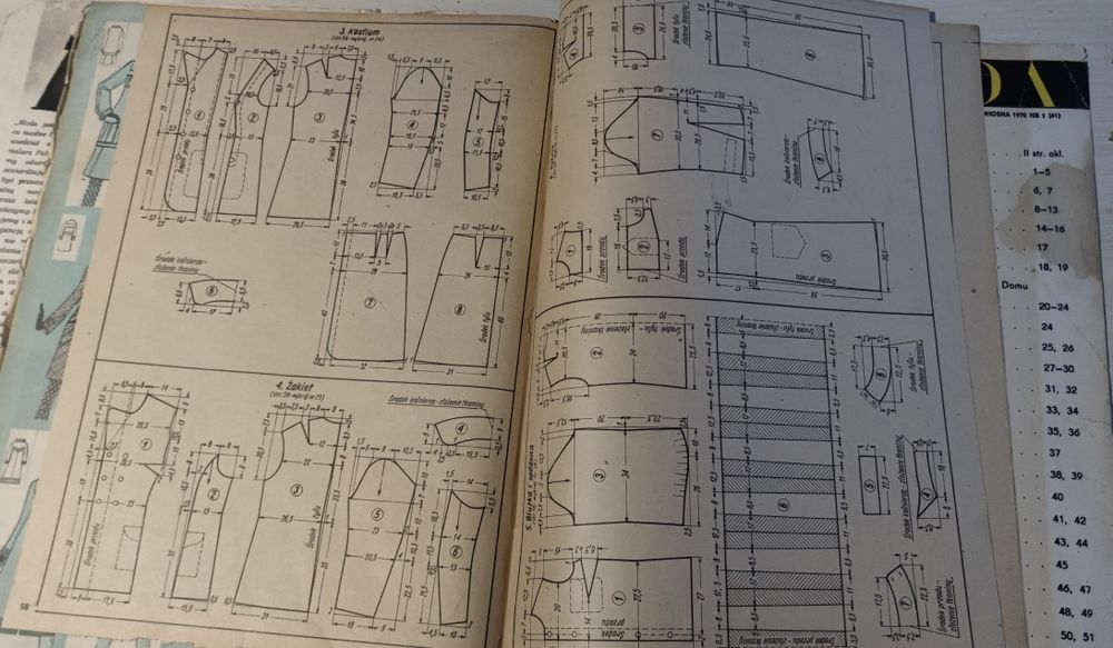 Moda zima 1969/1970 wykroje