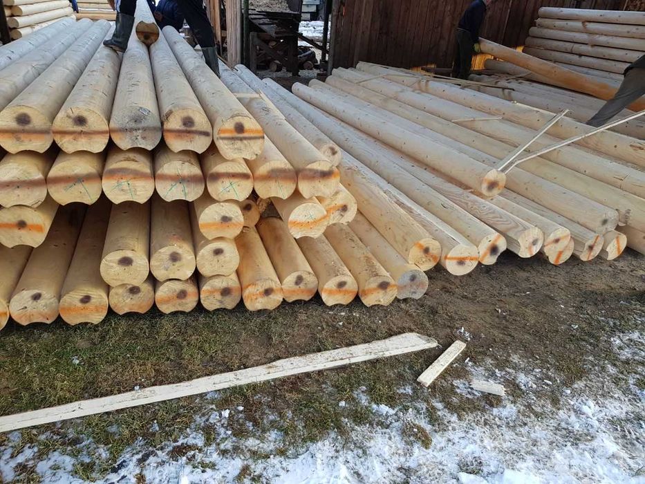 Bal drewniany, Bale toczone, Dom z Bali, Altany, śr 22 cm 88zl. mb.