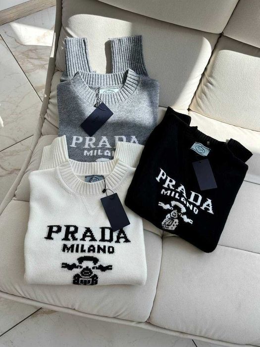 Sweter Prada! Wełniany Premium jakość! S M L