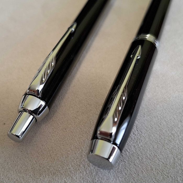 Parker IM zestaw pióro długopis czarny CT
