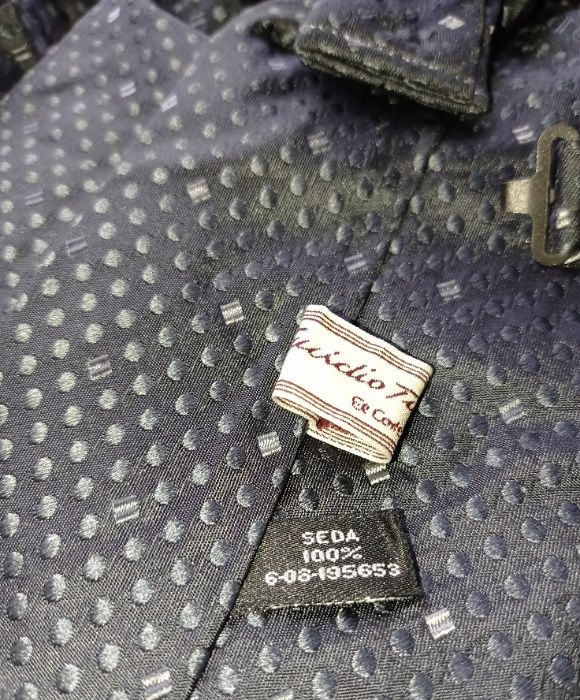 Gravata plastron em seda