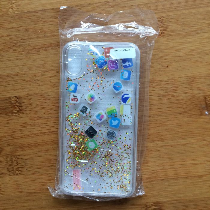 Etui Oprawka iphone XS max NOWA liquid icons