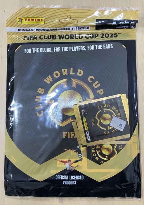 Caderneta Nova com 4 Saquetas Mundial de Clubes 2025 Fifa World Cup
