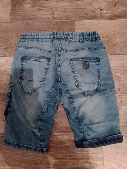 Croop spodnie bojówki jeansowe L/XL (32)