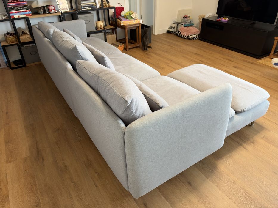 Sofá Söderhamn 4 lugares com chaise longue da IKEA