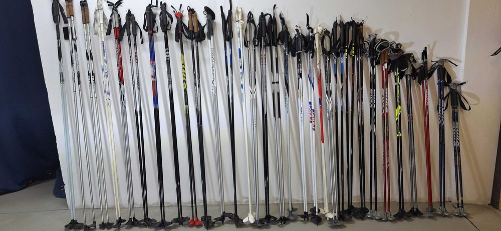 LEGIONOWO Aluminiowe Kije Kijki do Nart Biegowych Biegowe Biegówki