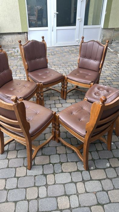 Набір 6 крісел дуб