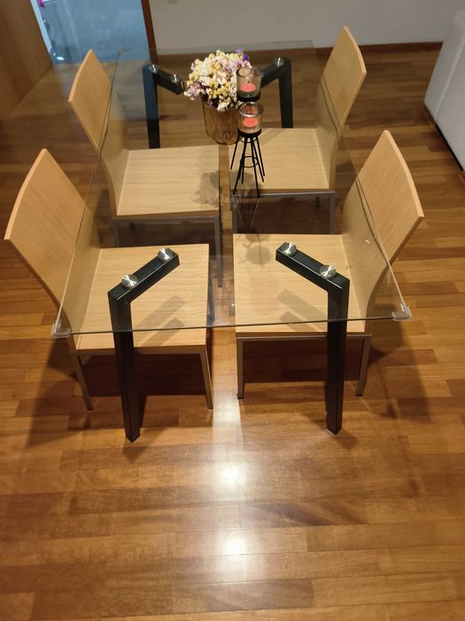 Mesa jantar em vidro JOM ORENSE