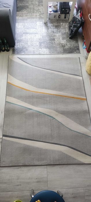 Jasnoszary dywan 120x170 cm