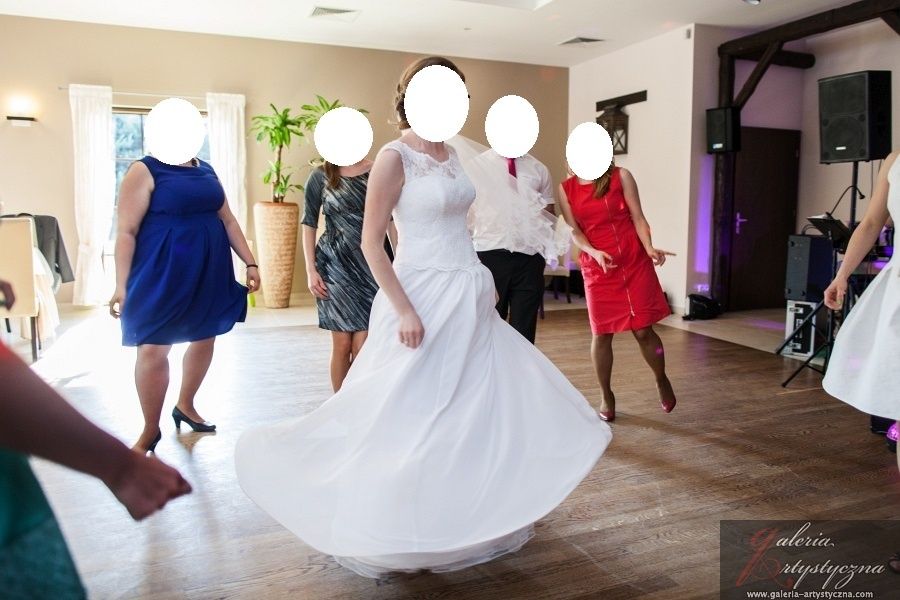 Suknia ślubna biała,  roz. 36