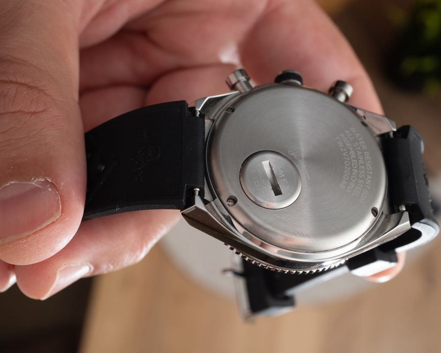 Zegarek Timex Q Three Time Zone Chronograph