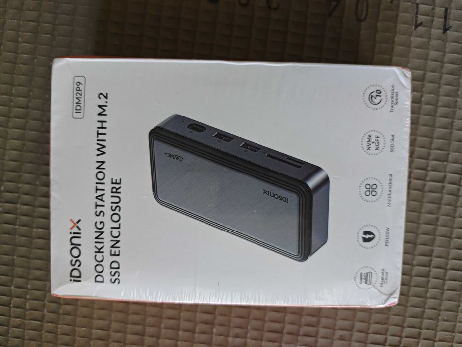 iDsonix M.2 NVMe 10Gbps USB Hub HDMI NVMe SATA SSD Case USB 3.2 100W