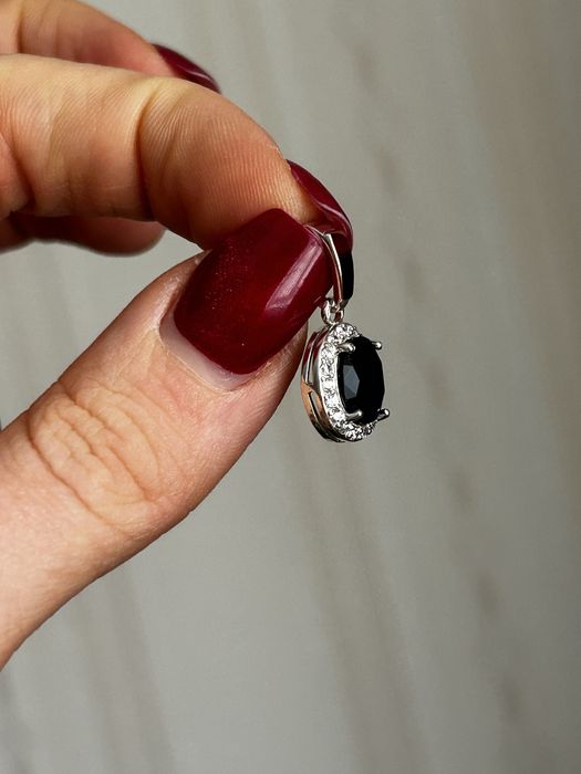 Срібний кулон з позолотою