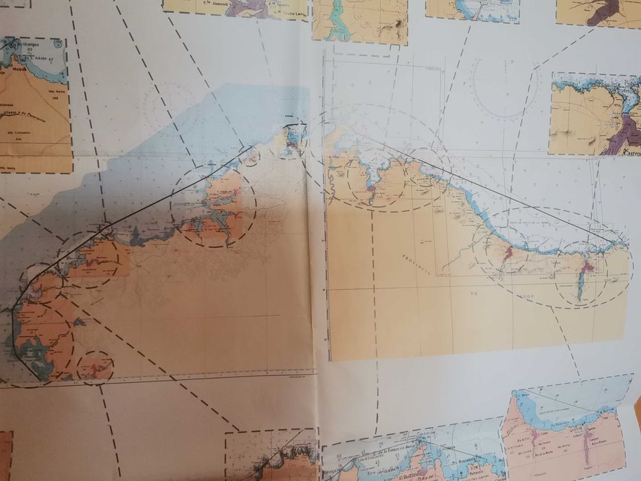 Mapa de pesca desportiva da costa galega